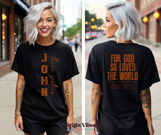 John 3:16 Front & Back Design