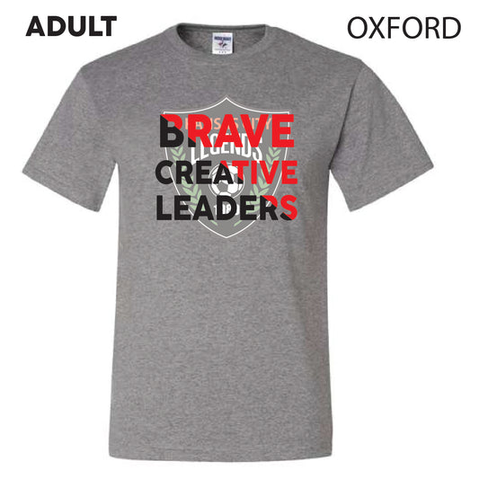 Adult - Brave Creative Leaders on Logo - Casual Tee