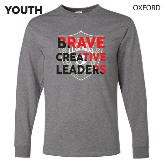 Youth Brave Creative Leaders on Logo - Long Sleeve