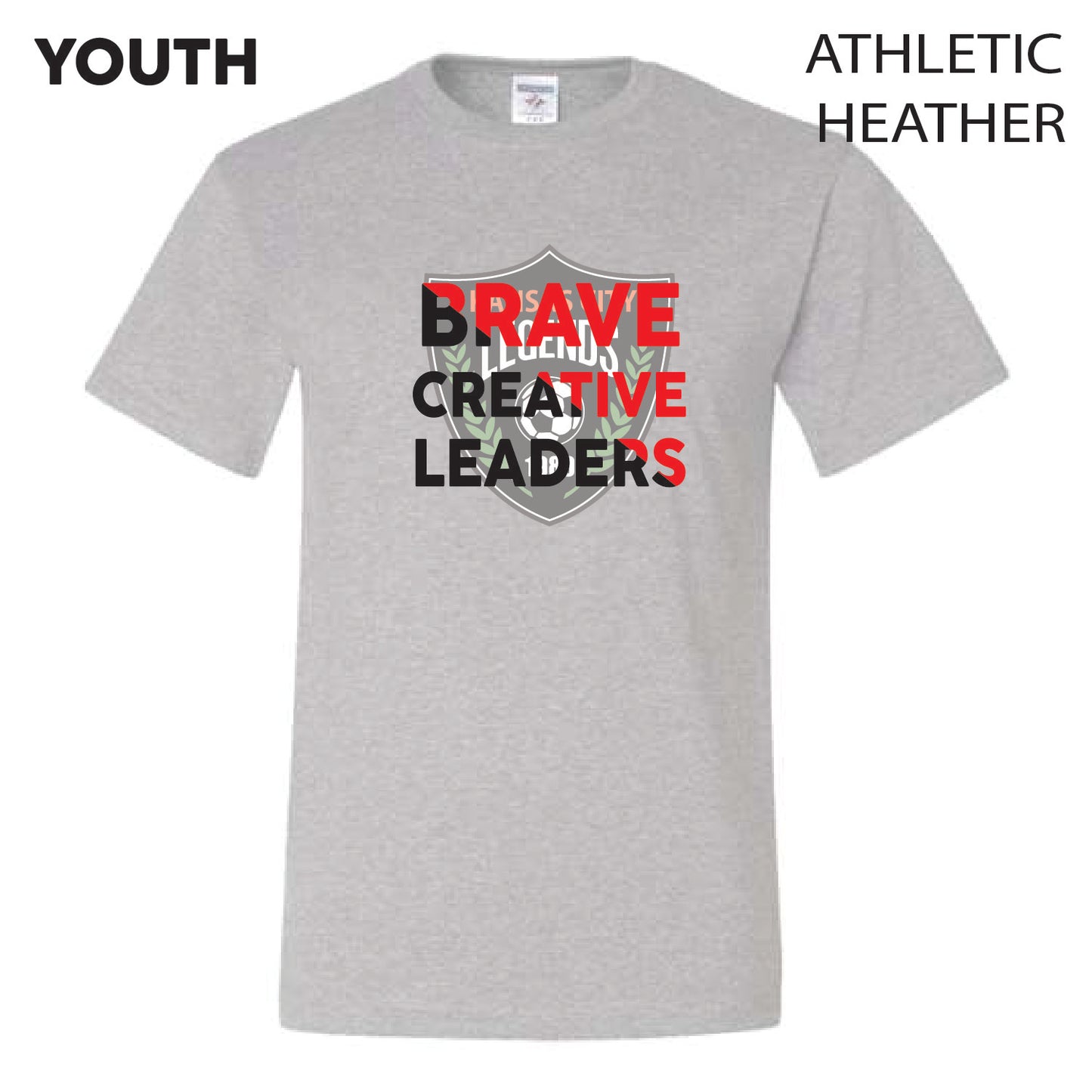 Youth Brave Creative Leaders on Logo - Casual Tee