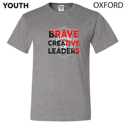 Youth Brave Creative Leaders on Logo - Casual Tee