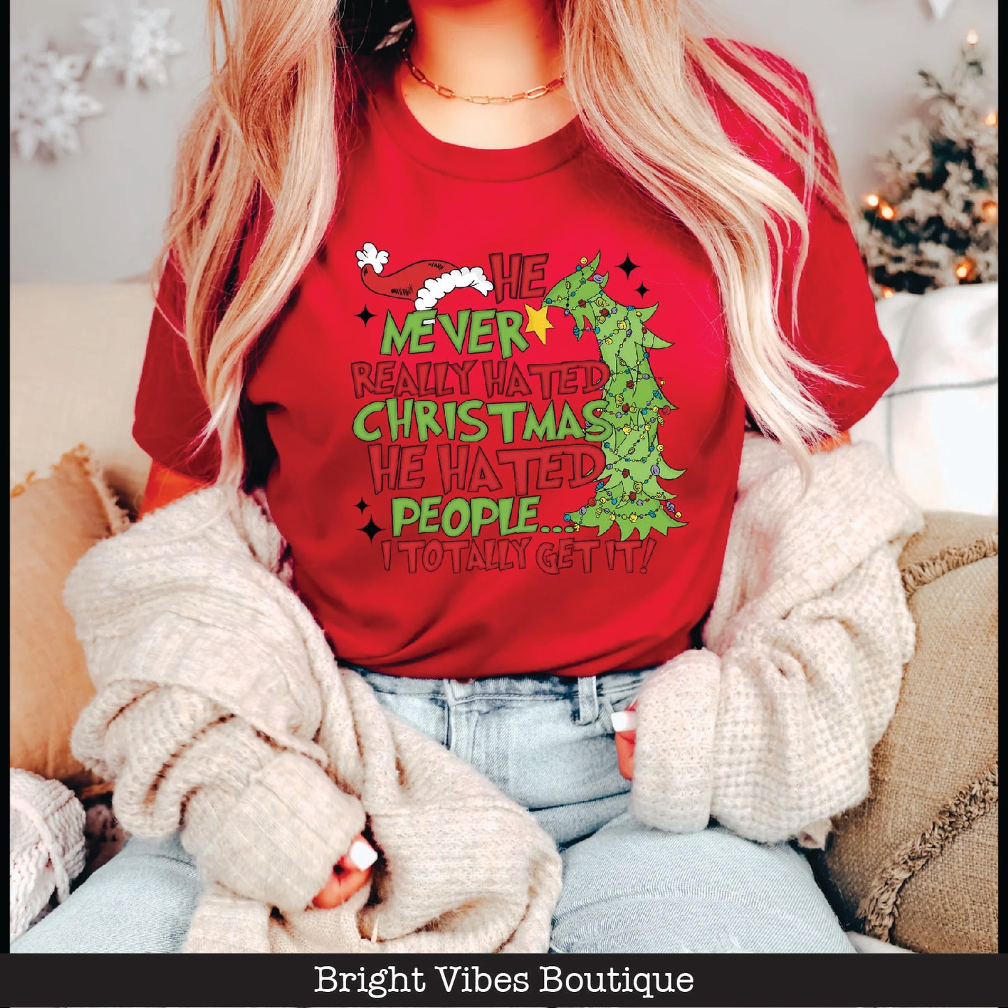 He Never Really Hated Christmas T-Shirt