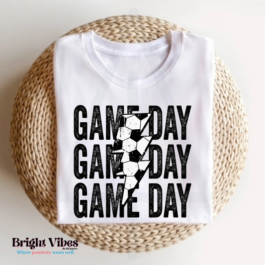 Game Day Soccer Lightning Bolt