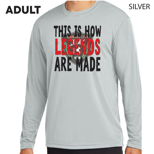 Adult - Distressed This is How Legends - Performance LS