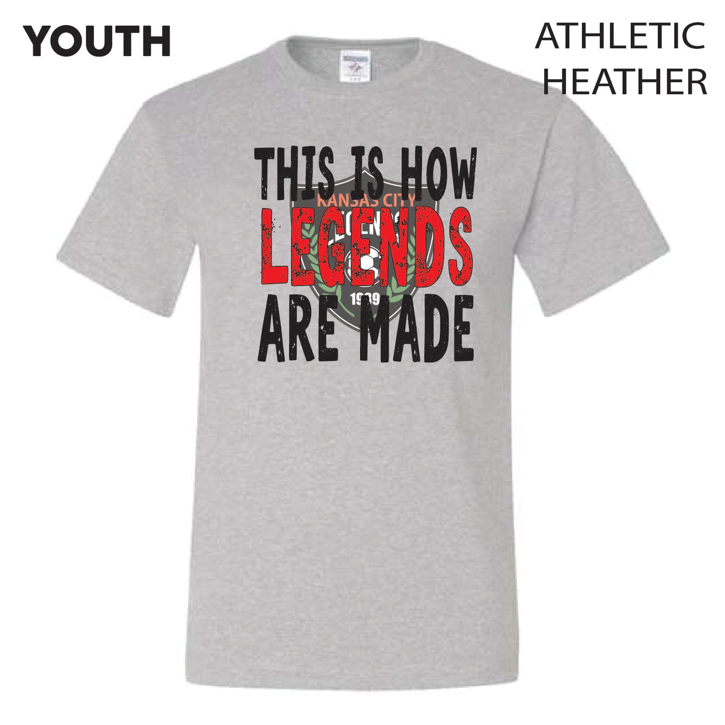 Youth - Distressed This is How Legends Are Made - Casual Tee