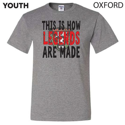 Youth - Distressed This is How Legends Are Made - Casual Tee