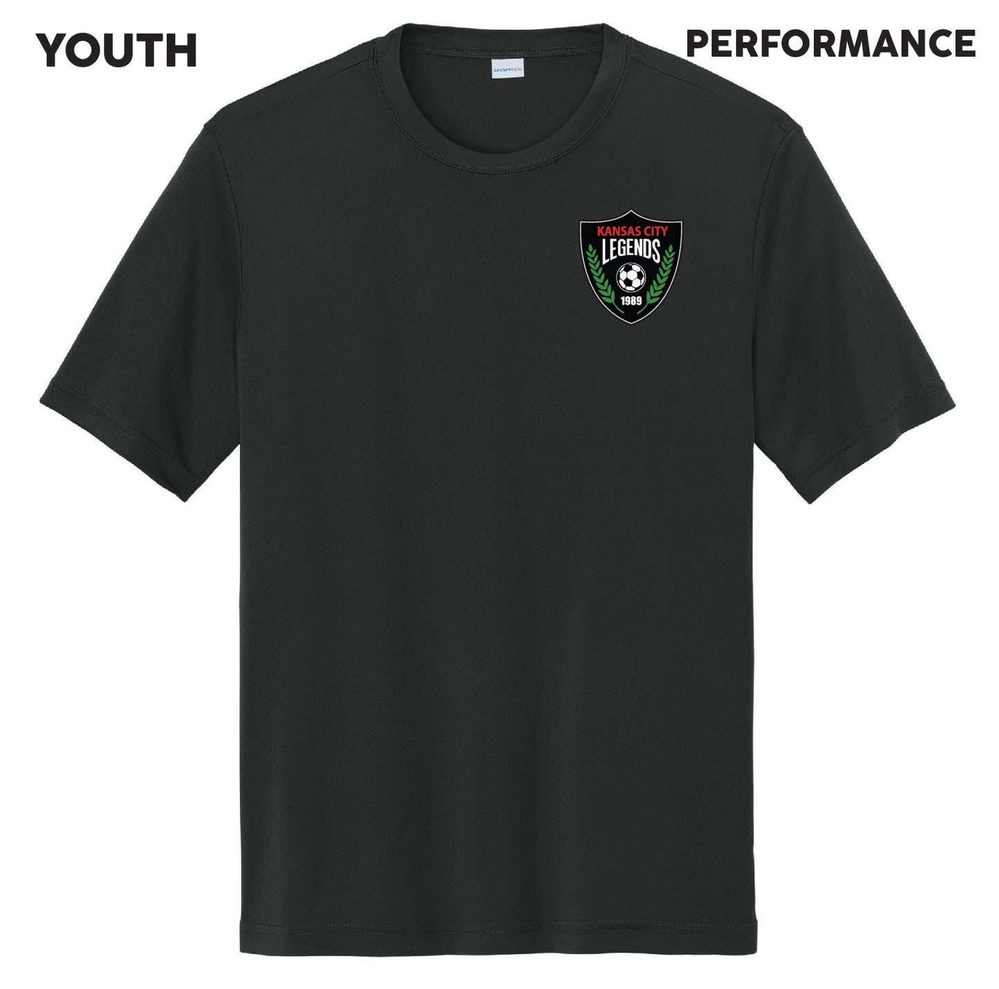 Youth - KC Legends Left Chest Logo - Performance SS