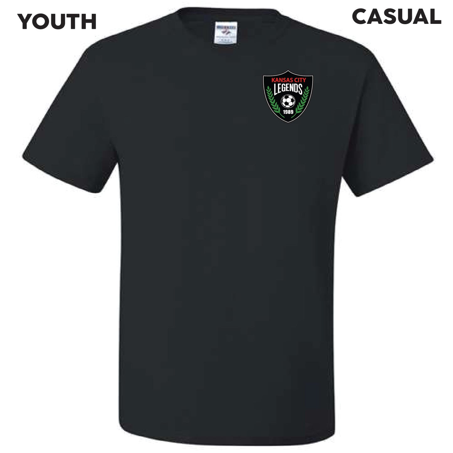 Youth - KC Legends Left Chest Logo- Casual Tee